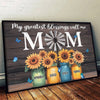 You Make My World Brighter - Family Personalized Custom Horizontal Poster - Mother's Day, Gift For Mom, Grandma