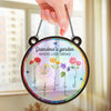 A Grandmother’s Heart Is A Garden Of Love - Family Personalized Window Hanging Suncatcher - Gift For Mom, Grandma