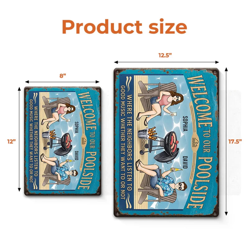 Smoke, Sip, And Savor - Couple Personalized Custom Home Decor Metal Sign - House Warming Gift For Yourself, Husband Wife, Best Friends, Family Members