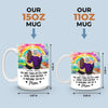 Forever My Baby, Always My Friend - Family Personalized Custom Mug - Mother's Day, Gift For Mom, Daughter
