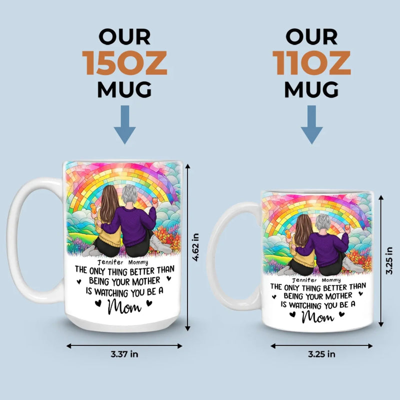 Forever My Baby, Always My Friend - Family Personalized Custom Mug - Mother's Day, Gift For Mom, Daughter