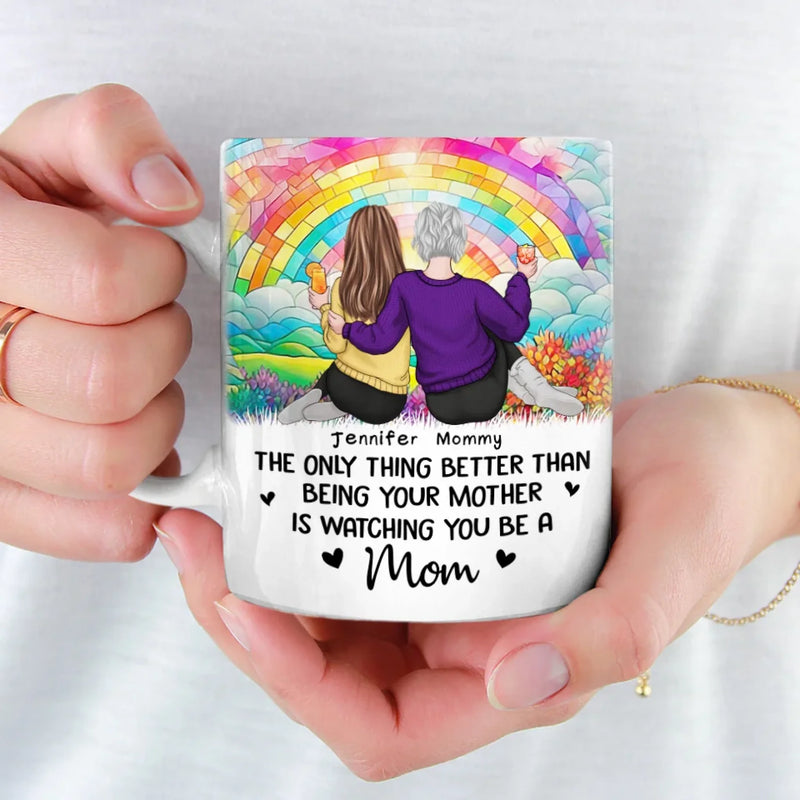 Forever My Baby, Always My Friend - Family Personalized Custom Mug - Mother's Day, Gift For Mom, Daughter