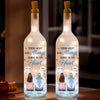 You Live On In The Love And Memories We Shared - Memorial Personalized Custom Bottle Lamp - Sympathy Gift For Family Members