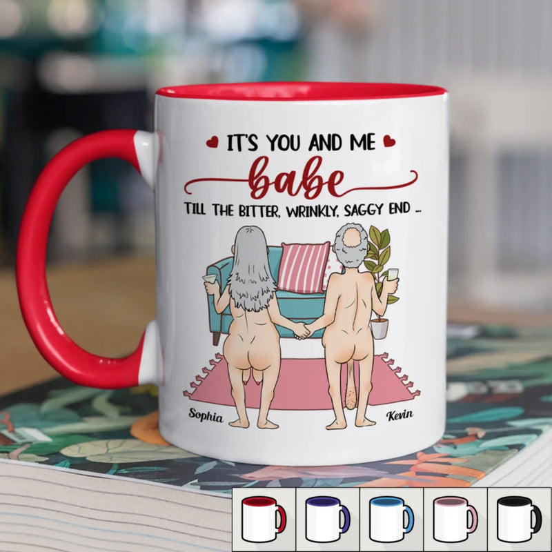 With You, Always - Couple Personalized Custom Accent Mug - Gift For Husband Wife, Anniversary