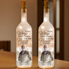 Custom Photo Our Hearts Are Forever With You - Memorial Personalized Custom Bottle Lamp - Sympathy Gift For Family Members