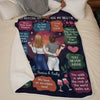 Friendship Is A Journey That Lasts A Lifetime - Bestie Personalized Custom Blanket - Gift For Best Friends, BFF, Sisters
