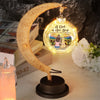 Our Bond Can't Be Broken - Dog & Cat Personalized Custom Moon Lamp Light - Gift For Pet Owners, Pet Lovers