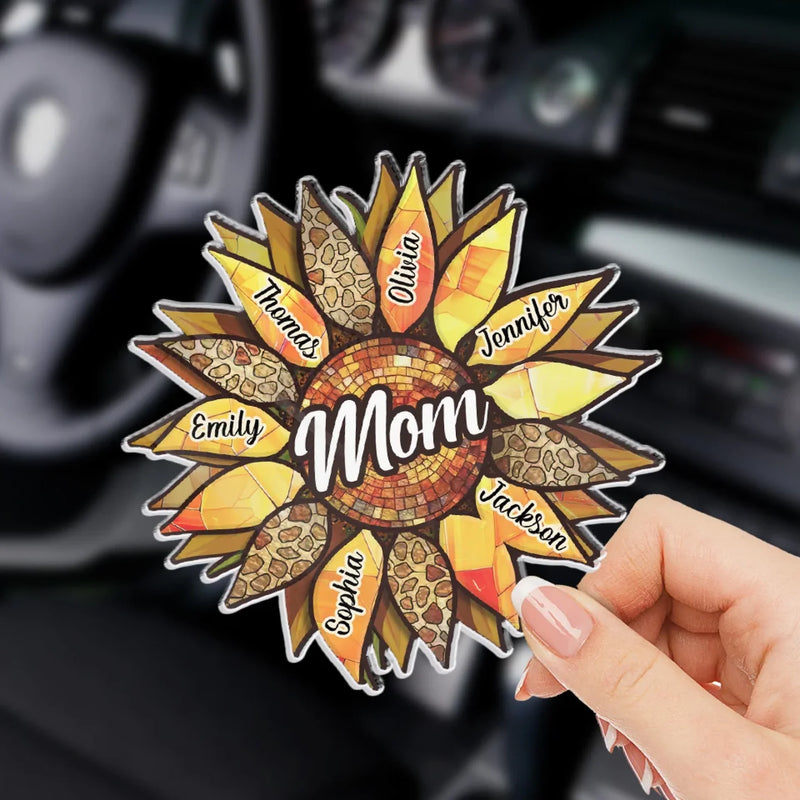 Grandparenting Is Love Without Limits - Family Personalized Custom Car Visor Clip - Gift For Mom, Grandma