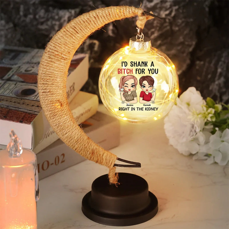 Different Roots, Same Soul - Bestie Personalized Custom Moon Lamp Light - Gift For Best Friends, BFF, Sisters