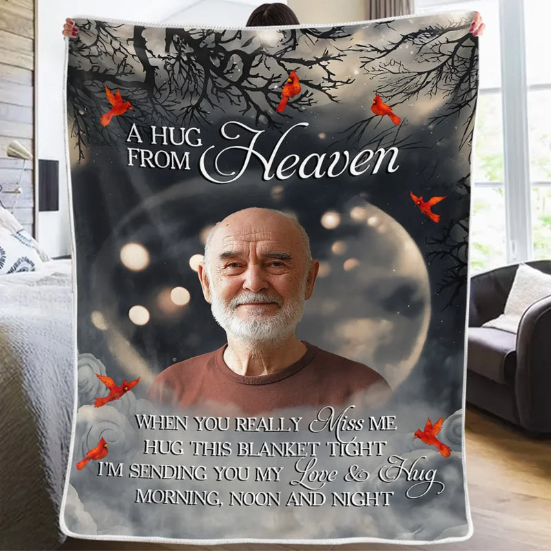 Custom Photo The Love Of A Family Is A Life's Greatest Blessing - Memorial Personalized Custom Blanket - Sympathy Gift For Family Members