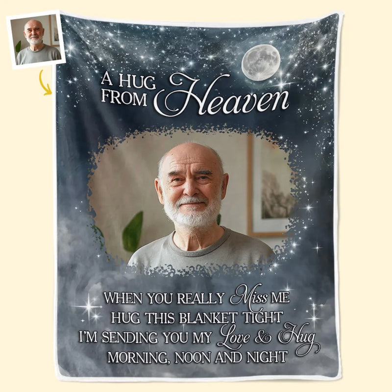 Custom Photo Until I See You Again - Memorial Personalized Custom Blanket - Sympathy Gift For Family Members
