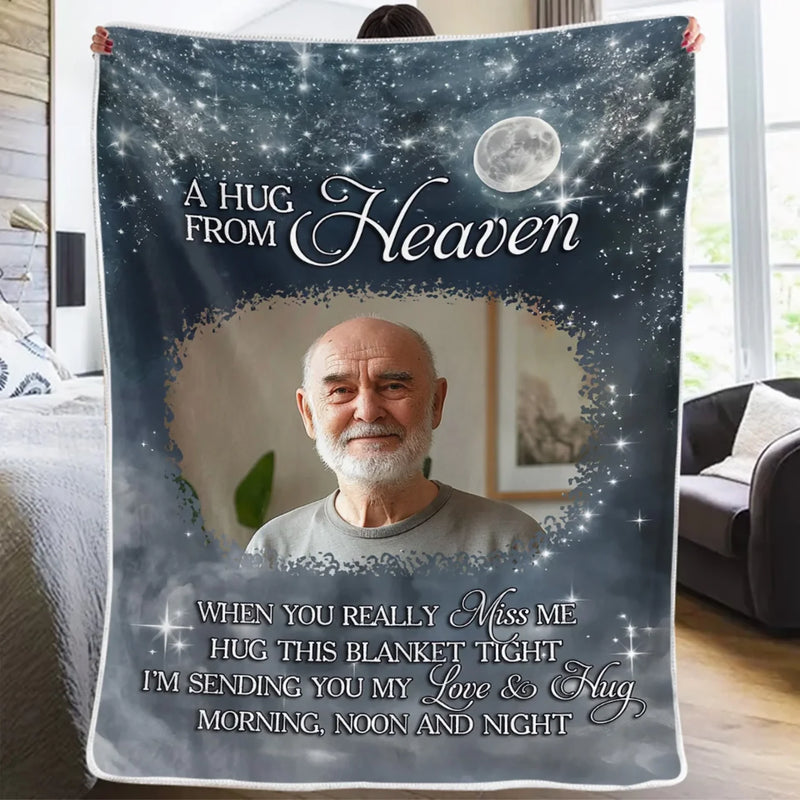 Custom Photo Until I See You Again - Memorial Personalized Custom Blanket - Sympathy Gift For Family Members