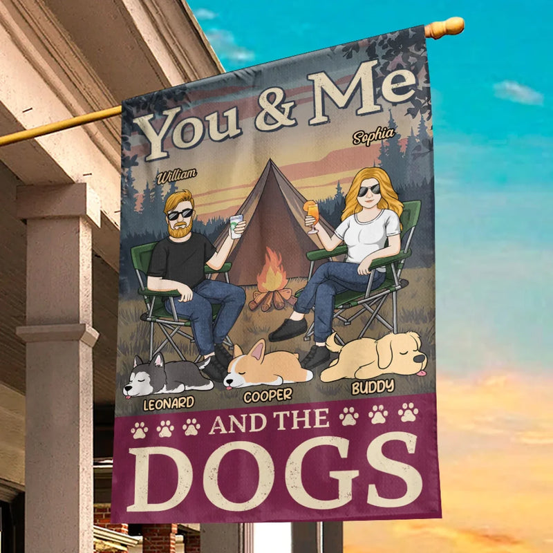 Camping Is Better With A Wagging Tail - Dog Personalized Custom Flag - Gift For Husband Wife, Pet Owners, Pet Lovers