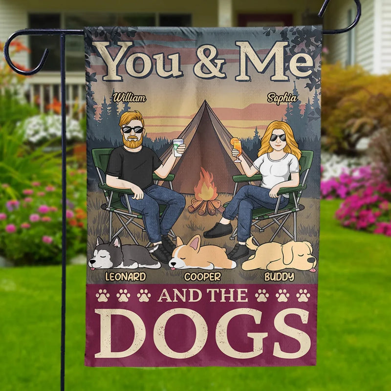 Camping Is Better With A Wagging Tail - Dog Personalized Custom Flag - Gift For Husband Wife, Pet Owners, Pet Lovers