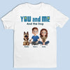 Only You, Me And Happy Tails - Couple Personalized Custom Unisex T-shirt, Premium T-shirt, Hoodie - Gift For Husband Wife, Anniversary, Pet Owners, Pet Lovers