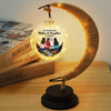 The Love Between Mother & Daughter Is Forever - Family Personalized Custom Moon Lamp Light - Gift For Mom, Daughter