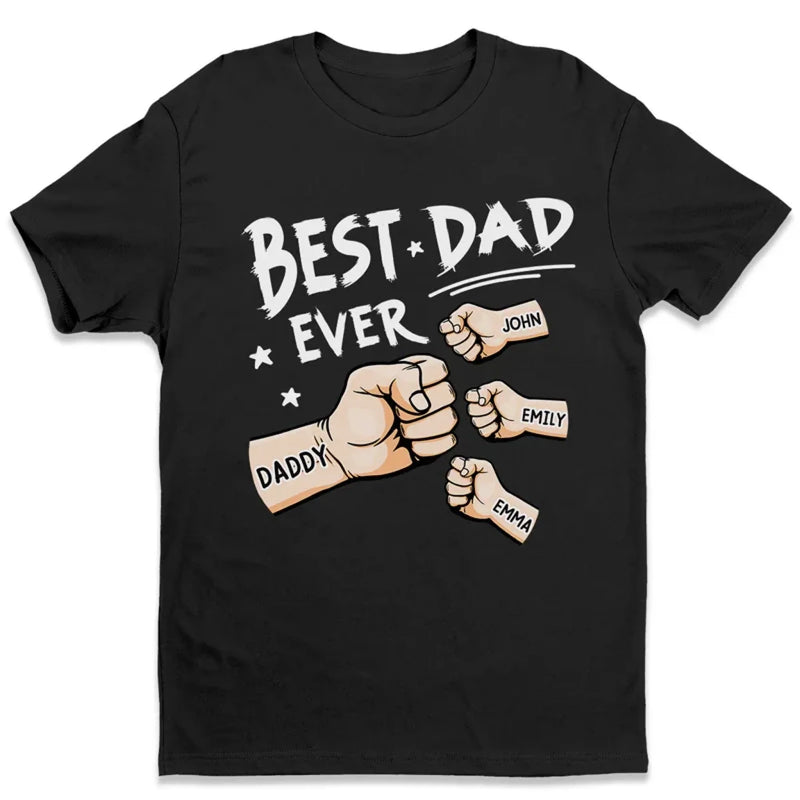 The Best Stories Of My Life Always Have My Dad In Them - Family Personalized Custom Unisex T-Shirt, Premium T-shirt, Hoodie - Father's Day Gift For Dad, Grandpa