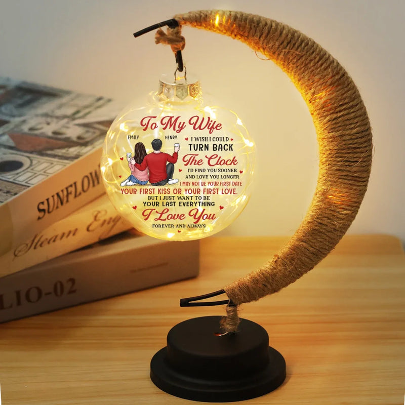 You Are The Love Story I Always Dreamed Of - Couple Personalized Custom Moon Lamp Light - Gift For Husband Wife, Anniversary