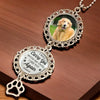 Custom Photo Forever In My Heart - Memorial Personalized Custom Metal Car Hanging Ornament With Charm - Sympathy Gift For Pet Owners, Pet Lovers