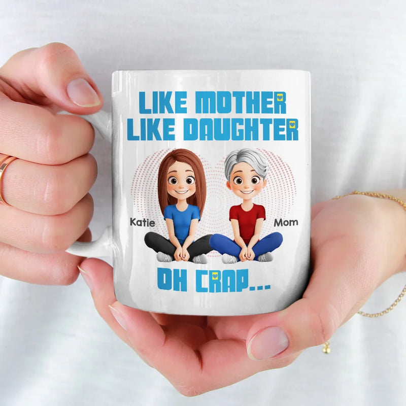 From Her, I Learned Love - Family Personalized Custom Mug - Mother's Day, Gift For Mom, Daughter