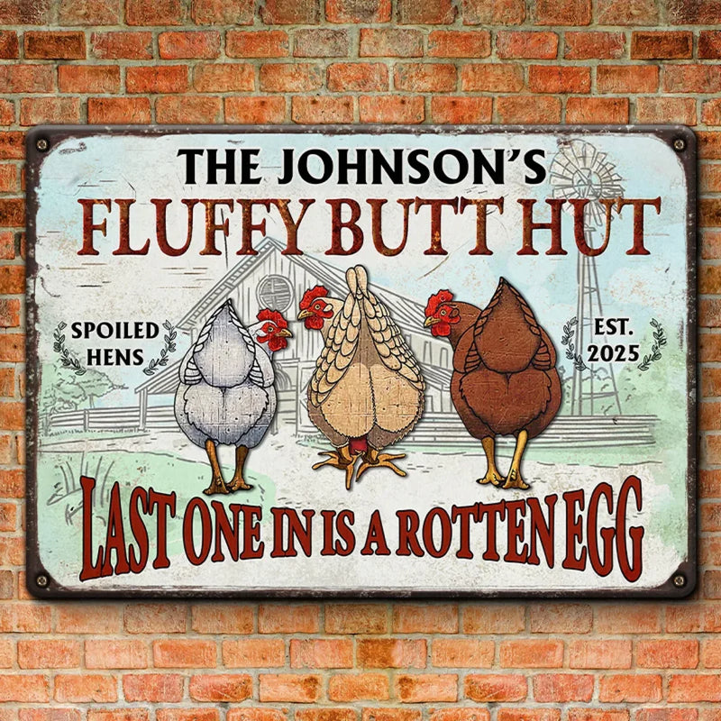 A Fun Way To Add Some Personality To Your Home - Family Personalized Custom Home Decor Metal Sign - House Warming Gift For Yourself, Husband Wife, Best Friends, Family Members