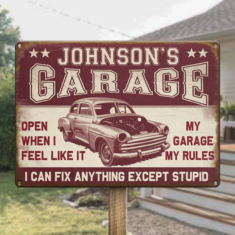 Perfect For The Person Who Loves A Good Inside Joke - Family Personalized Custom Home Decor Metal Sign - House Warming Gift For Yourself, Husband Wife, Best Friends, Family Members