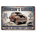 For The Moments That Make Your Family Unique - Family Personalized Custom Home Decor Metal Sign - House Warming Gift For Car Enthusiasts, Mechanics, DIYers