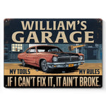 A Simple Yet Fun Way To Celebrate Your Space - Family Personalized Custom Home Decor Metal Sign - House Warming Gift For Car Enthusiasts, Mechanics