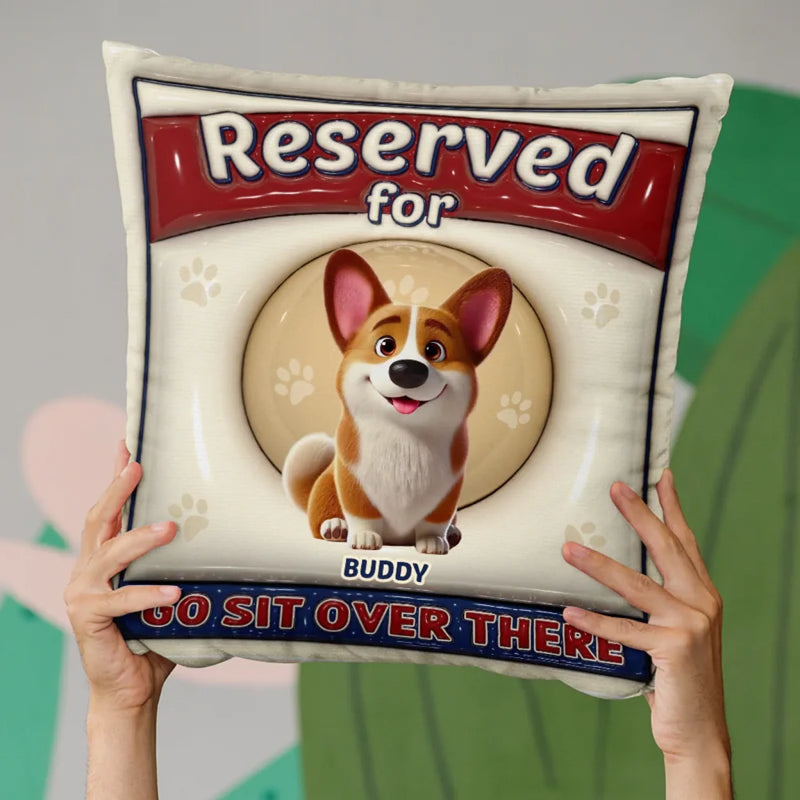 Occupied By Fur, Love, And Attitude - Dog & Cat Personalized Custom 3D Inflated Effect Printed Pillow - Gift For Pet Owners, Pet Lovers