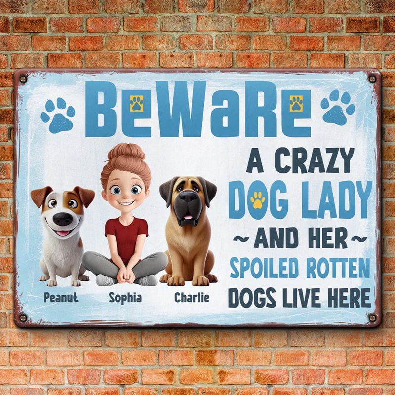 Because Dog Moms Do It Best - Dog Personalized Custom Home Decor Metal Sign - House Warming Gift For Pet Owners, Pet Lovers