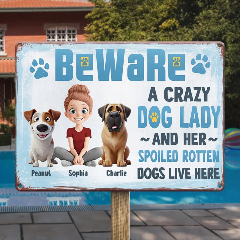 Because Dog Moms Do It Best - Dog Personalized Custom Home Decor Metal Sign - House Warming Gift For Pet Owners, Pet Lovers