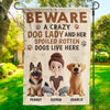 Furry Friends, Endless Love - Dog Personalized Custom Flag - Gift For Pet Owners, Pet Lovers