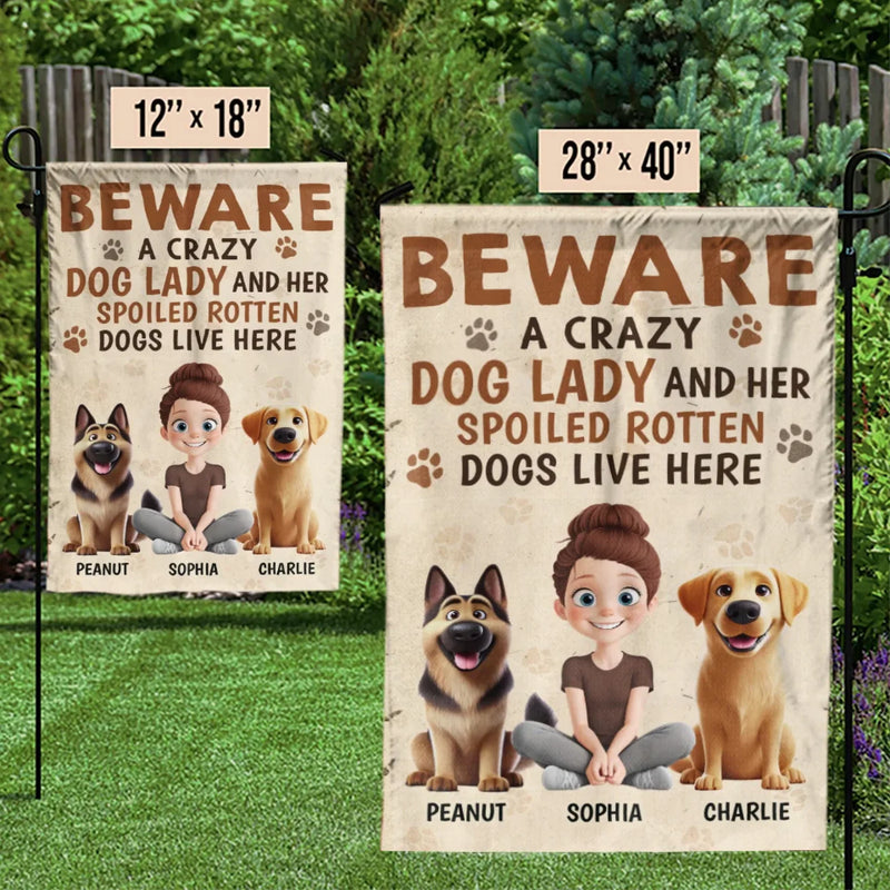 Furry Friends, Endless Love - Dog Personalized Custom Flag - Gift For Pet Owners, Pet Lovers
