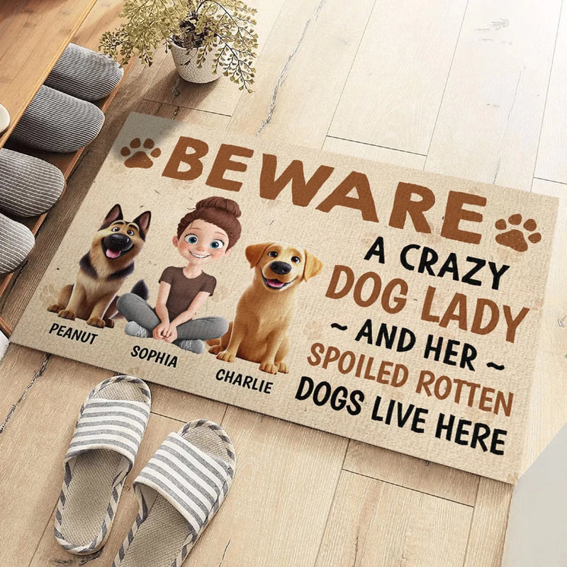 Tail Wags Are Love Notes - Dog Personalized Custom Home Decor Decorative Mat - House Warming Gift For Pet Owners, Pet Lovers