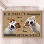 Custom Home Decor Decorative Mat - Personalized Birthday Gifts For Dog Lovers, Dog Dad, Dog Mom - Paws Before People In This Happy Home