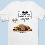 No Treat Can Match My Love For You - Dog Personalized Custom Unisex T-shirt, Premium T-shirt, Hoodie - Gift For Mom, Dog Lovers