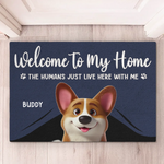 Our Home Runs On Love - Dog & Cat Personalized Custom Home Decor Decorative Mat - House Warming Gift For Dog Lovers, Cat Lovers