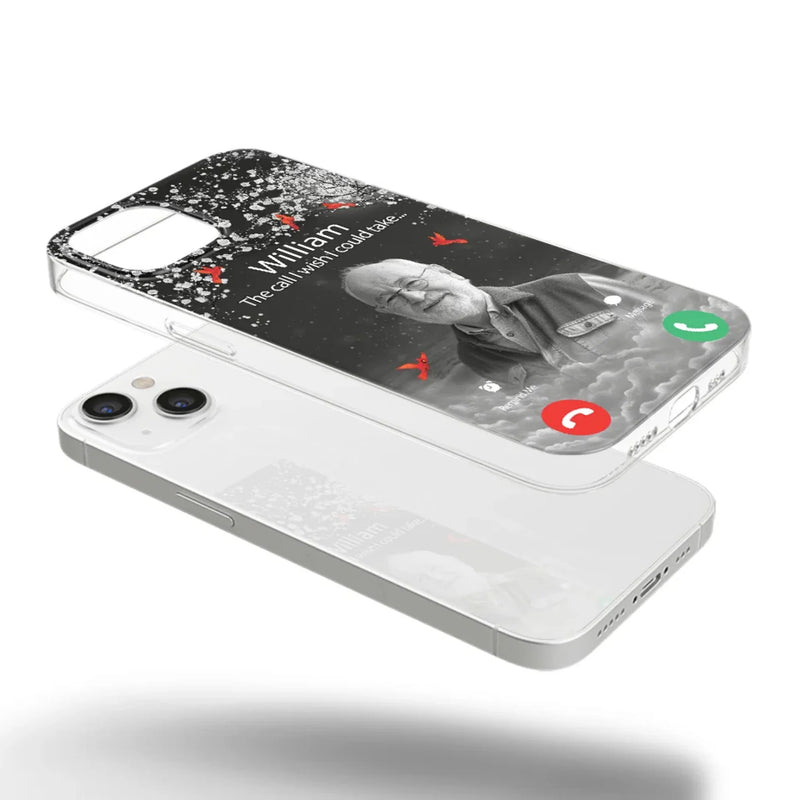 Custom Photo The Call I Wish I Could Take - Memorial Personalized Custom Clear Phone Case - Sympathy Gift For Family Members
