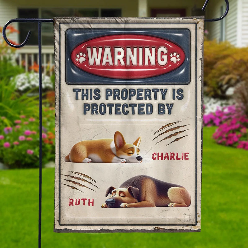 A Sleeping Dog Is A Happy Dog - Dog Personalized Custom 3D Inflated Effect Printed Flag - Gift For Pet Owners, Pet Lovers