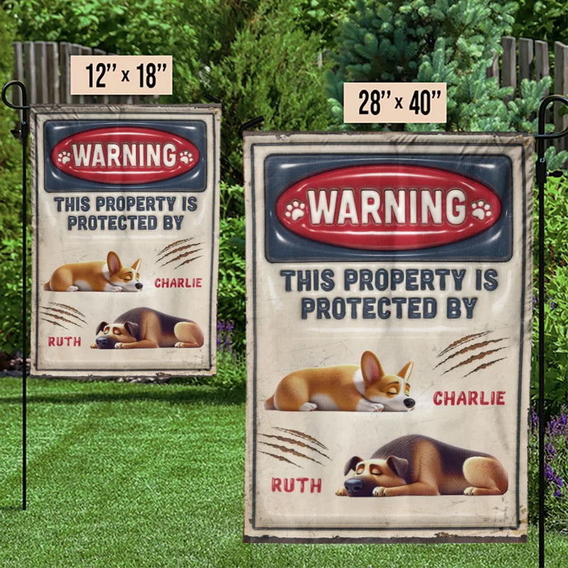 A Sleeping Dog Is A Happy Dog - Dog Personalized Custom 3D Inflated Effect Printed Flag - Gift For Pet Owners, Pet Lovers