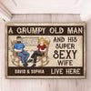 Our Hands Tell A Story Of Endless Love - Couple Personalized Custom Home Decor Decorative Mat - House Warming Gift For Husband Wife, Anniversary