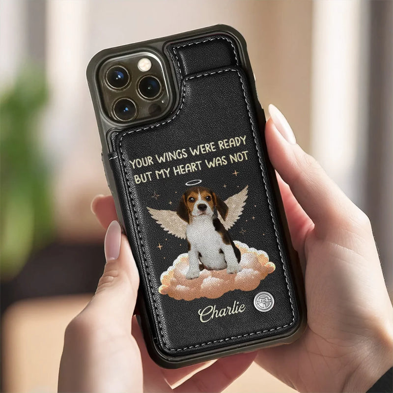 Custom Photo Forever In My Heart, My Sweet Friend - Memorial Personalized Custom Leather Flip Wallet Phone Case - Sympathy Gift For Pet Owners, Pet Lovers