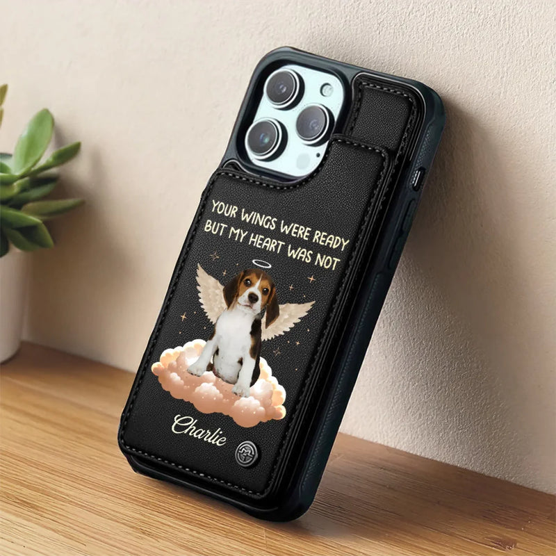Custom Photo Forever In My Heart, My Sweet Friend - Memorial Personalized Custom Leather Flip Wallet Phone Case - Sympathy Gift For Pet Owners, Pet Lovers