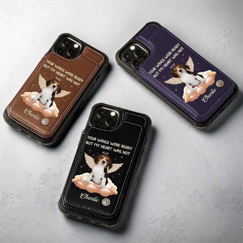 Custom Photo Forever In My Heart, My Sweet Friend - Memorial Personalized Custom Leather Flip Wallet Phone Case - Sympathy Gift For Pet Owners, Pet Lovers