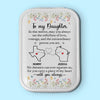 The Reflection Of Love - Family Personalized Custom Jewelry Box LED Makeup - Gift For Mom, Daughter