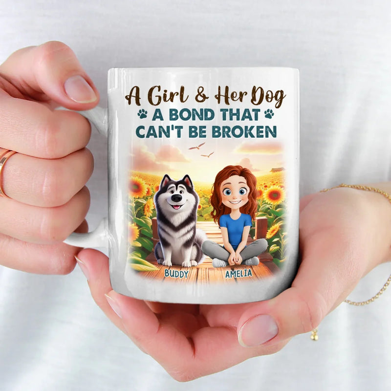 My Best Friend Comes With A Wagging Tail - Dog Personalized Custom Mug - Gift For Pet Owners, Pet Lovers