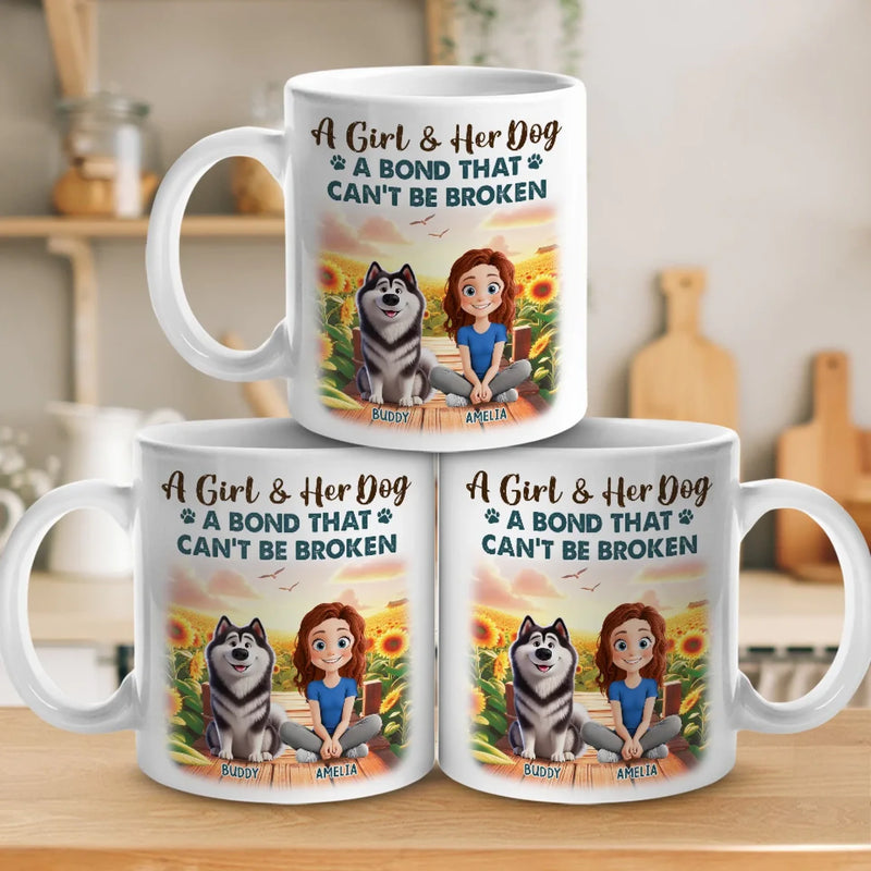 My Best Friend Comes With A Wagging Tail - Dog Personalized Custom Mug - Gift For Pet Owners, Pet Lovers