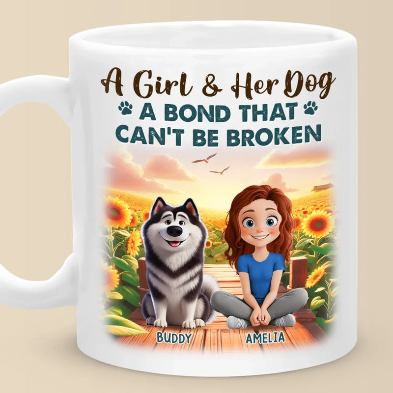 My Best Friend Comes With A Wagging Tail - Dog Personalized Custom Mug - Gift For Pet Owners, Pet Lovers