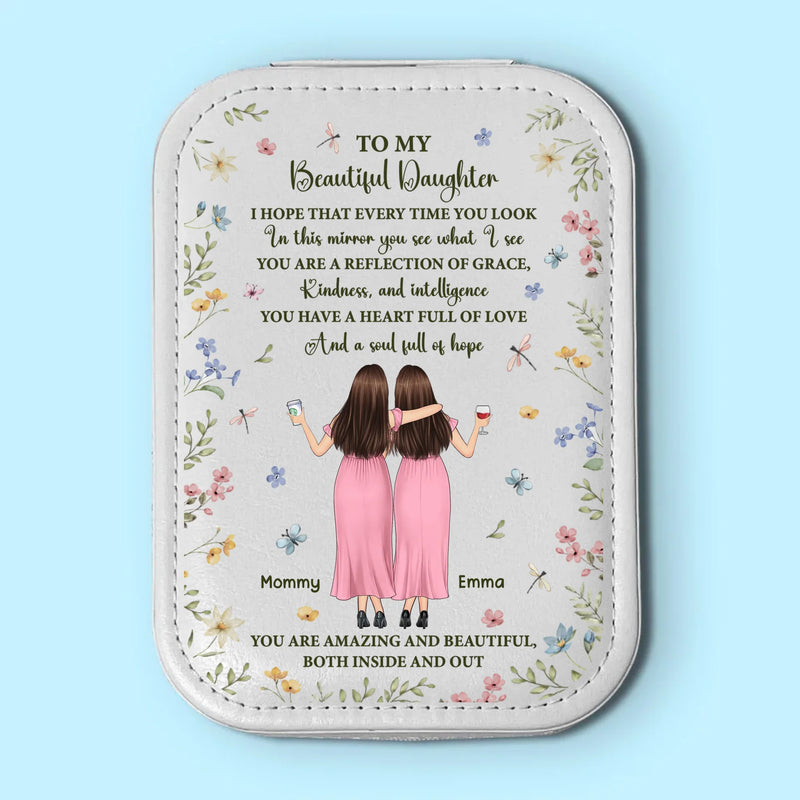 You Have A Heart Full Of Love - Family Personalized Custom Jewelry Box LED Makeup - Gift For Mom, Daughter