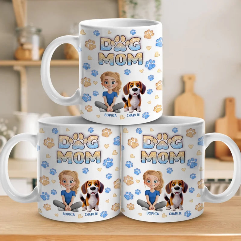Home Is Where The Fur Sticks To Everything - Dog & Cat Personalized Custom 3D Inflated Effect Printed Mug - Gift For Pet Owners, Pet Lovers